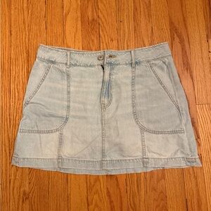 Light Blue Denim Skirt